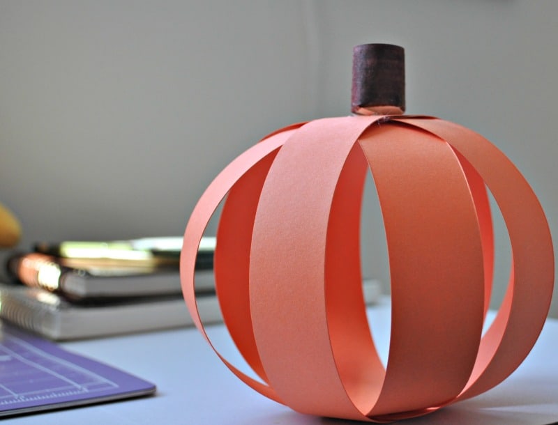 Paper Pumpkin For Preschoolers