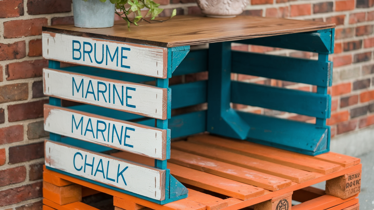 Brume Marine Chalk Paint Ideas for Desk