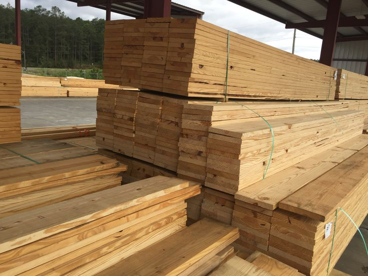 Photo of properly arranged pressure-treated timber