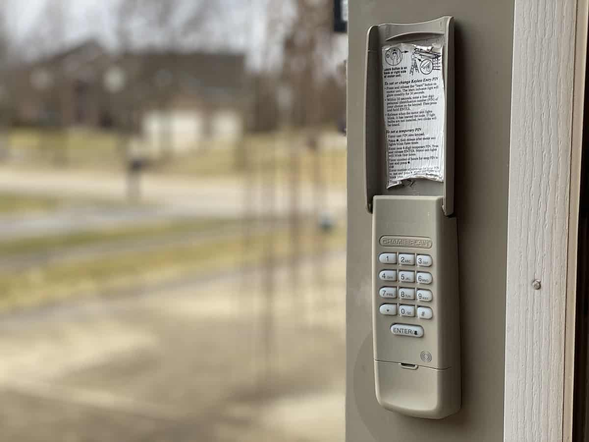 chamberlain garage door opener keypad
