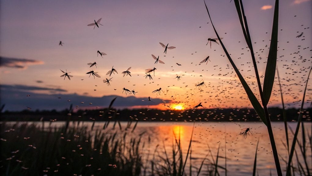 midge activity peaks seasonally location dependent