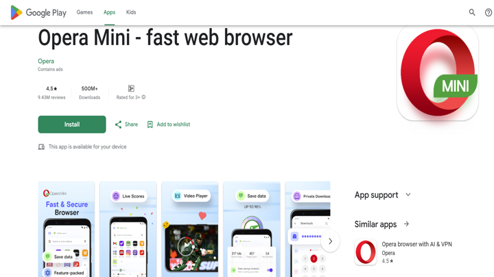 Download Opera Mini APK