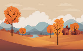 Paysage D Automne Vectores, Ilustraciones y Gráficos - 123RF