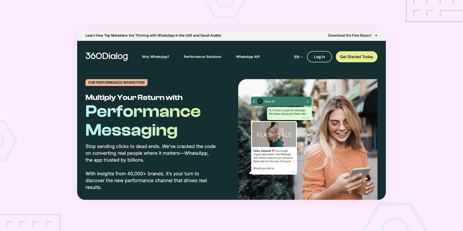 360Dialog is a great and efficient tool for performance marketers 