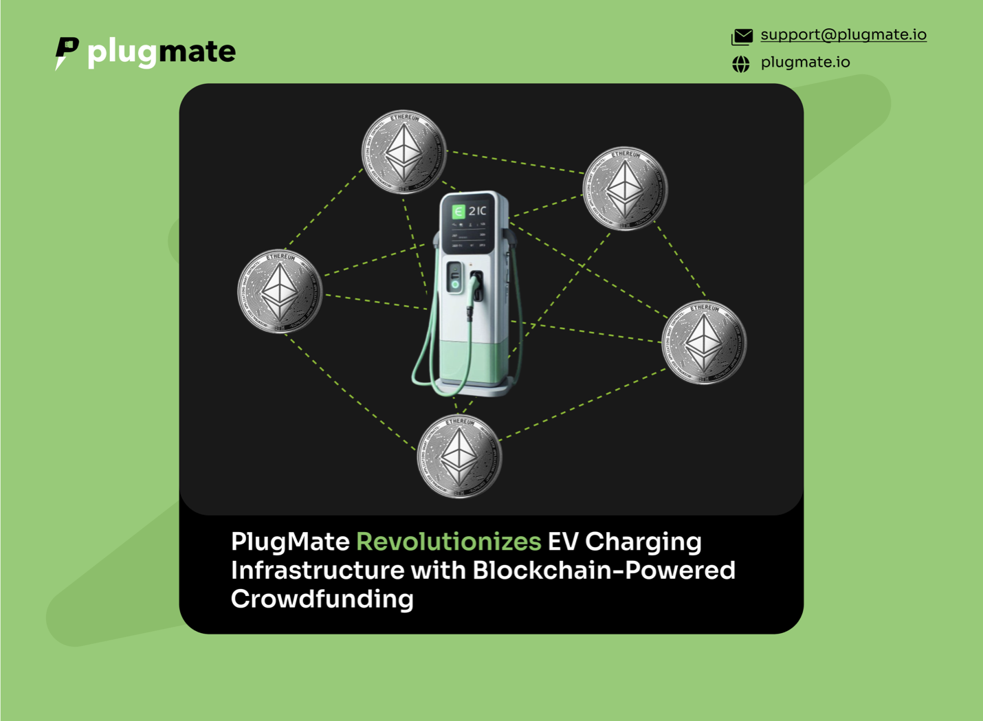 PlugMate Revolutionizes EV Charging Infrastructure with Blockchain-Powered Crowdfunding