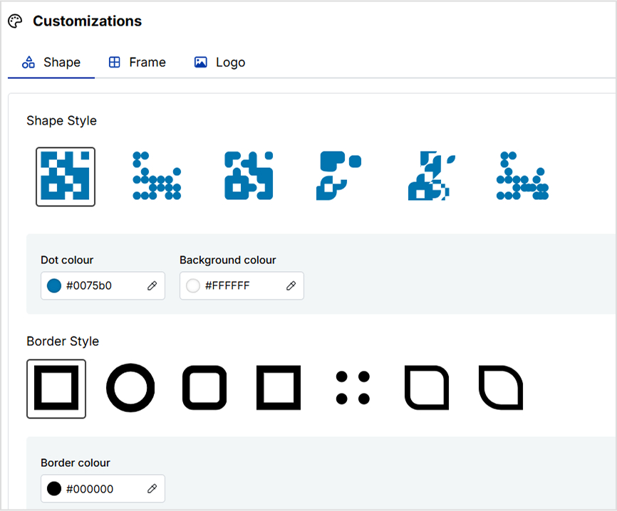 design your QR code