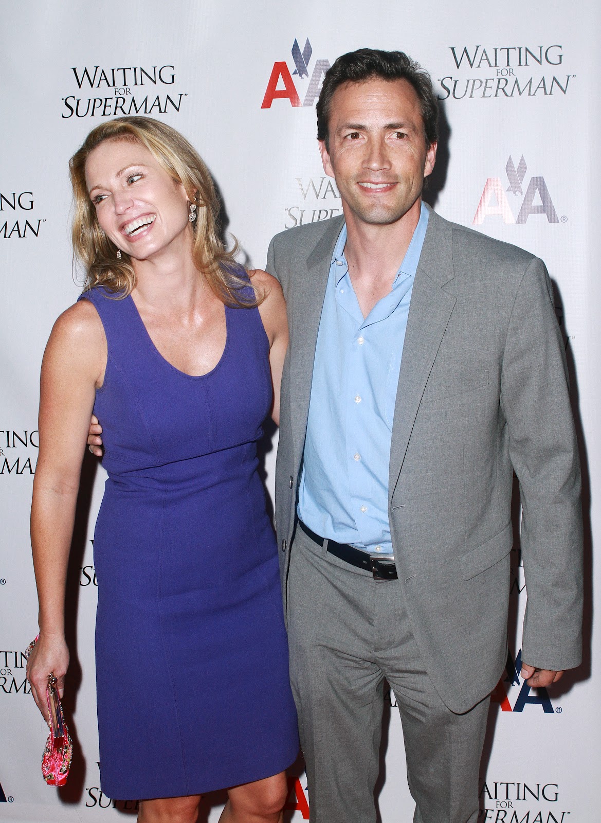 Amy Robach and Andrew Shue attend the "Waiting For 'Superman'" premiere on September 22, 2010 | Source: Getty Images