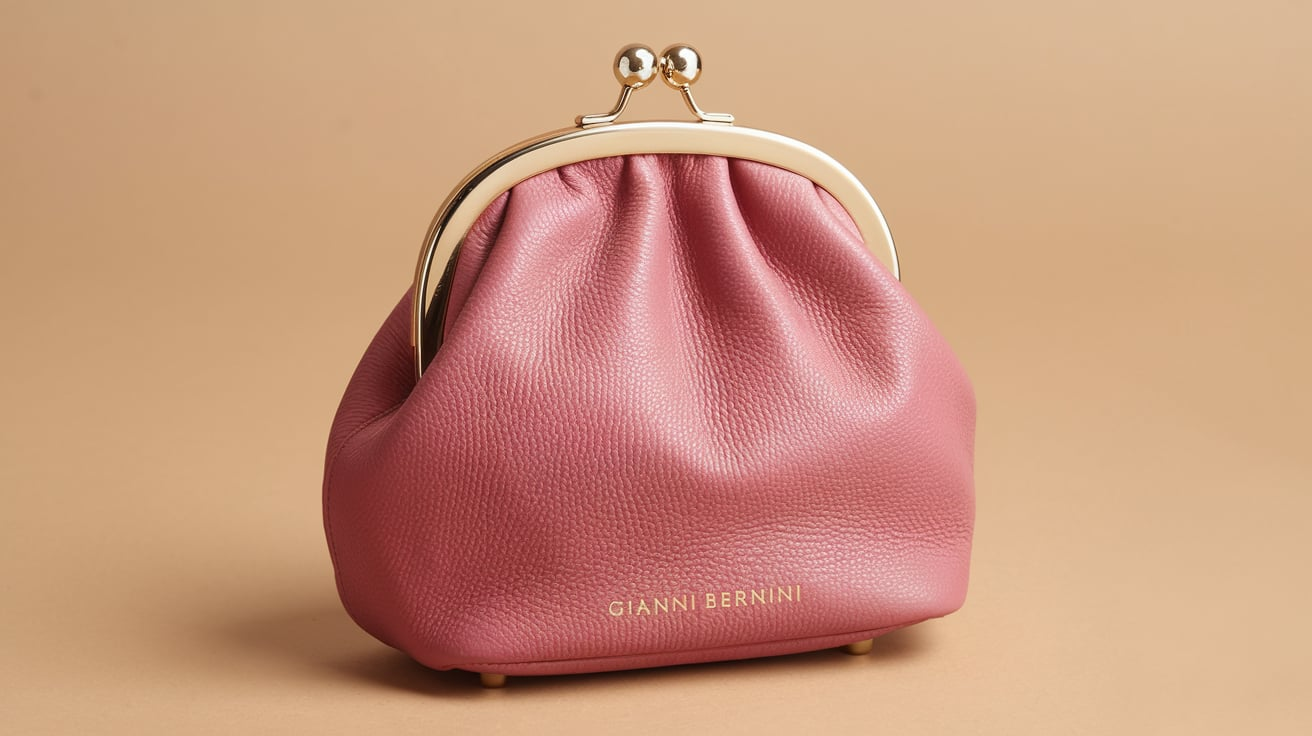 Pink Leather Gianni Bernini Purse