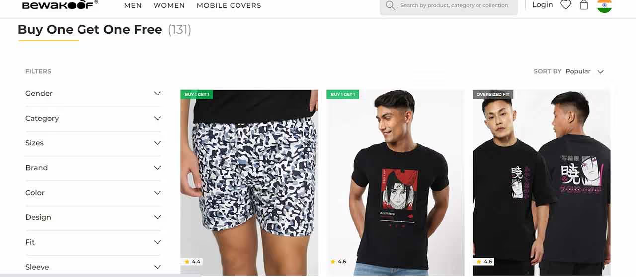 Real Examples of Successful BOGO Campaigns: Bewakoof