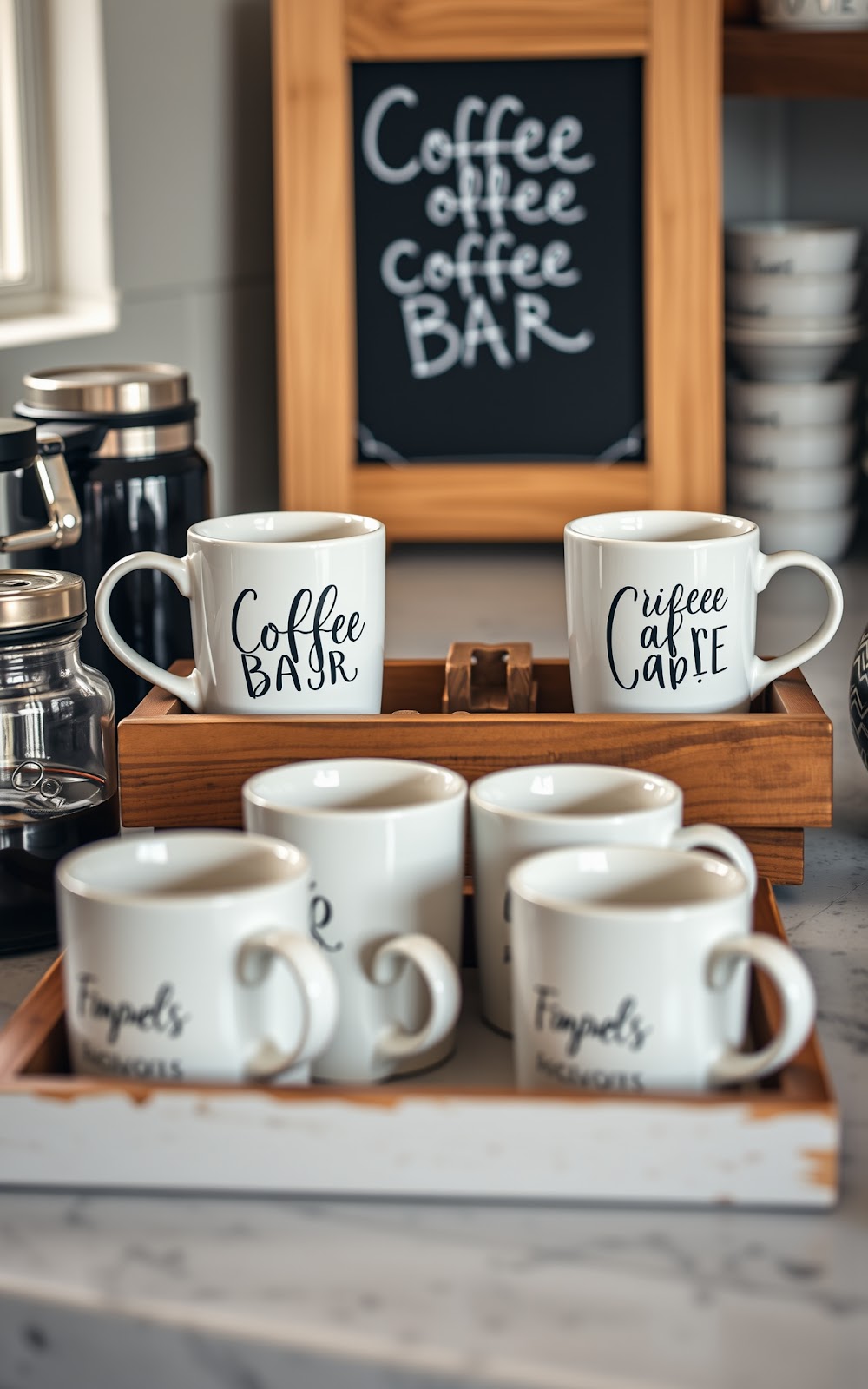 Personalized Coffee Bar Accessories