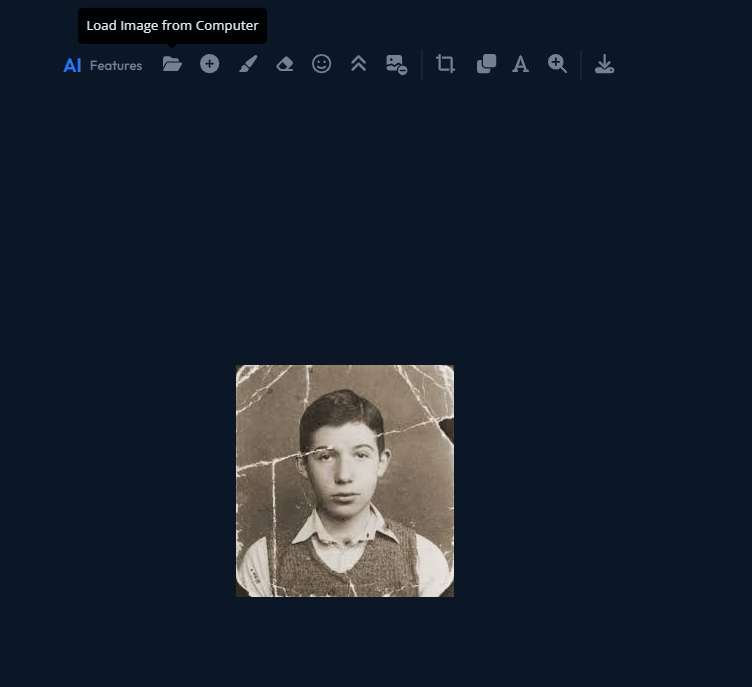a screenshot of a image upscaling