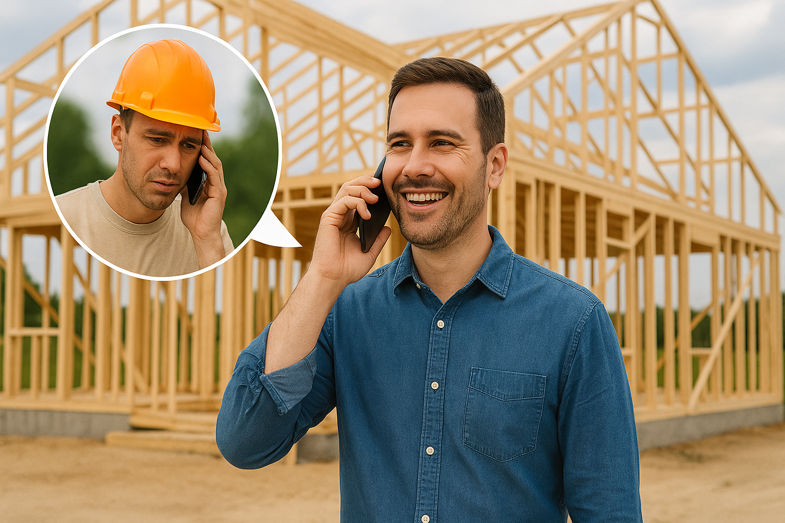 A client making oral agreements over the phone with an independent contractor, highlighting red flags to watch out for.