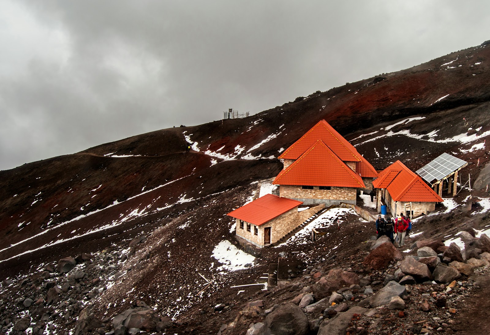 Refuge José rivas sur le Cotopaxi