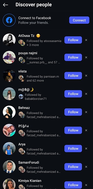 choose a person to follow
