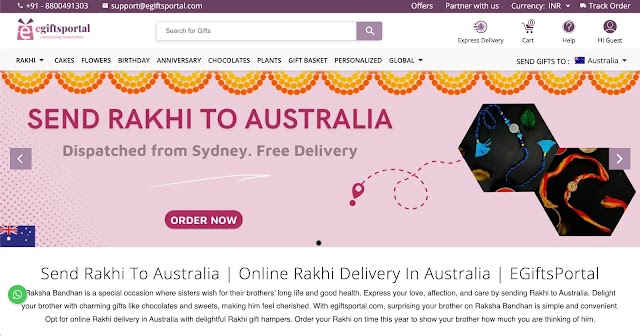 Celebrate Raksha Bandhan Across Continents: Effortless Rakhi Delivery to Australia by  Egiftsportal.