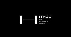 This contains an image of HYBE LOGO