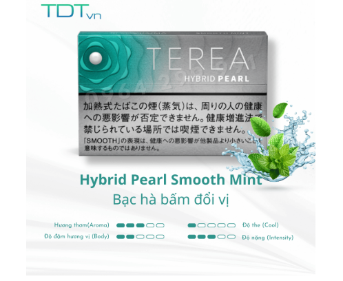 Trải nghiệm Terea Hybrid Pearl Smooth Mint vị bạc hà mát lạnh