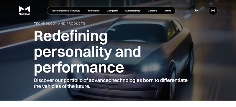Showcase MARELLI radiator website 