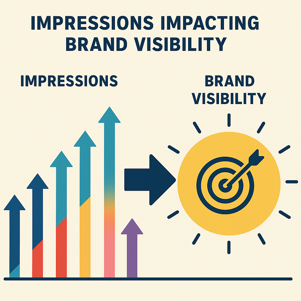 Visualization of Impressions Impacting Brand Visibility