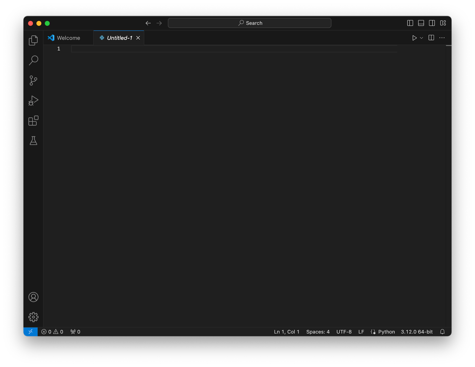 Создание файла в VS Code