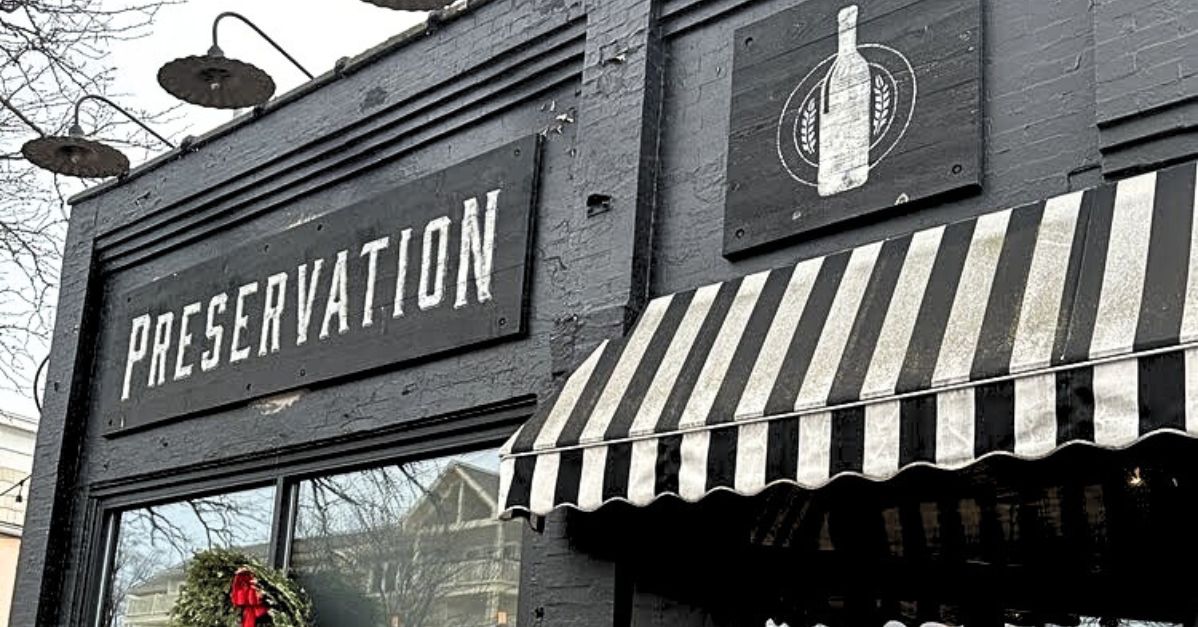 exterior of Preservation restaurant