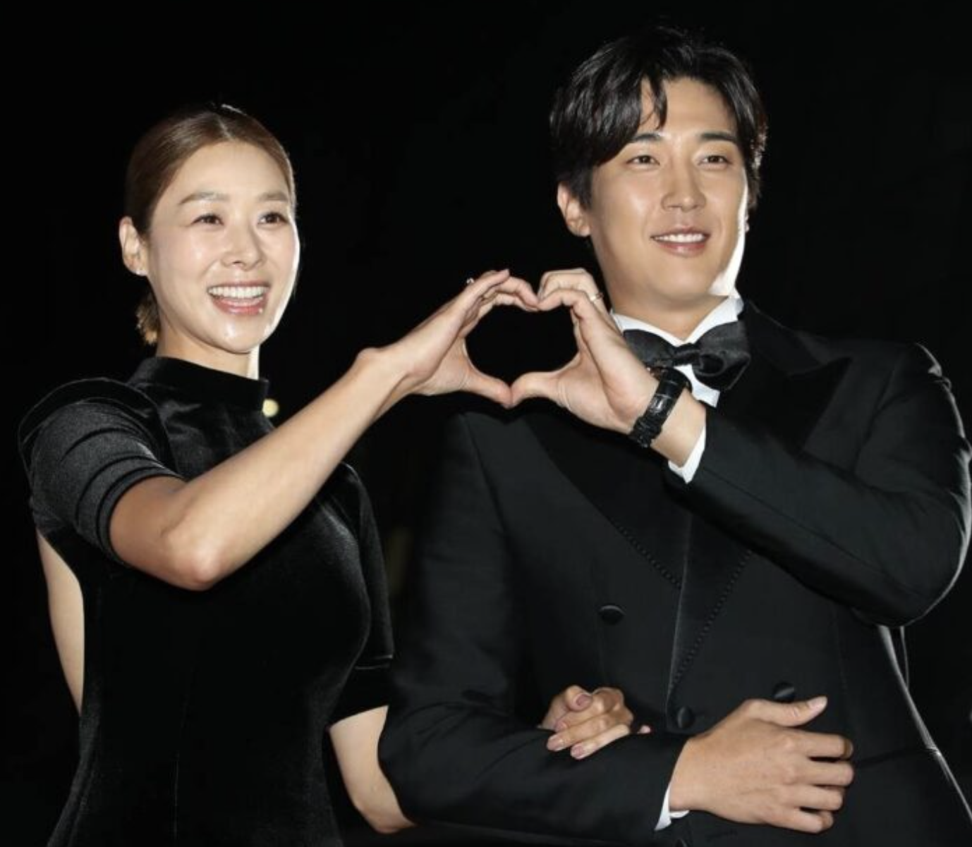 This is a picture of Jang Shin Young and her husband