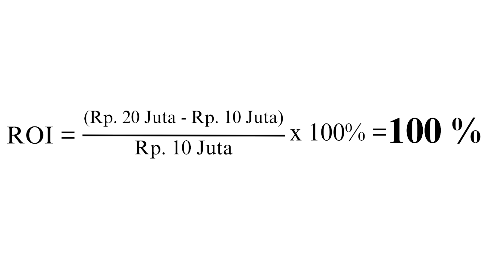 contoh perhitungan roi social media