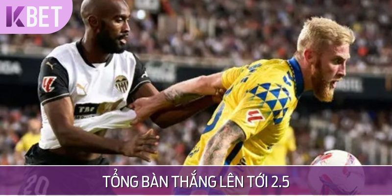 Trong kèo tài xỉu, nhận định từ chuyên gia cho thấy tổng bàn thắng có thể lên tới 2.5