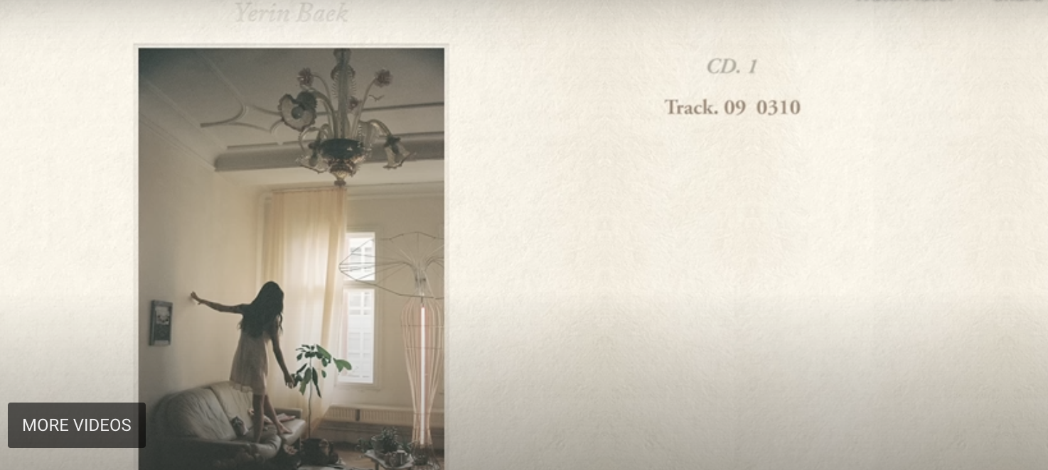 Album of Baek Yerin's 2019 track "0310". 