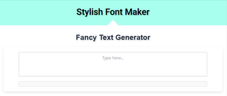 Fancy Text Generator Tool