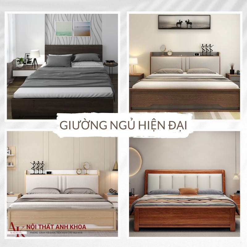 Những mẫu giường ngủ hiện đại phổ biến nhất hiện nay