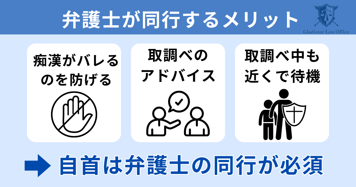 痴漢の自首に弁護士が同行するメリット