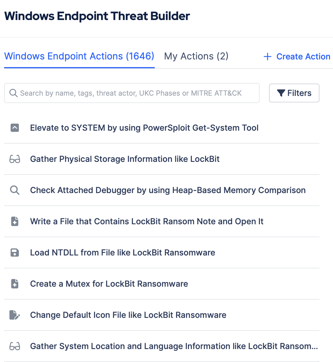 Custom Threat Simulation with a BAS Tool – This figure, taken from Picus SCV, illustrates how a BAS tool allows users to create and execute customized threats to address specific organizational needs.