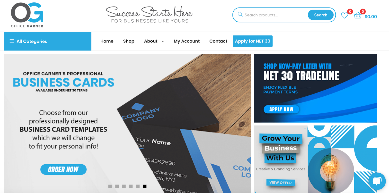 Net 30 new business login