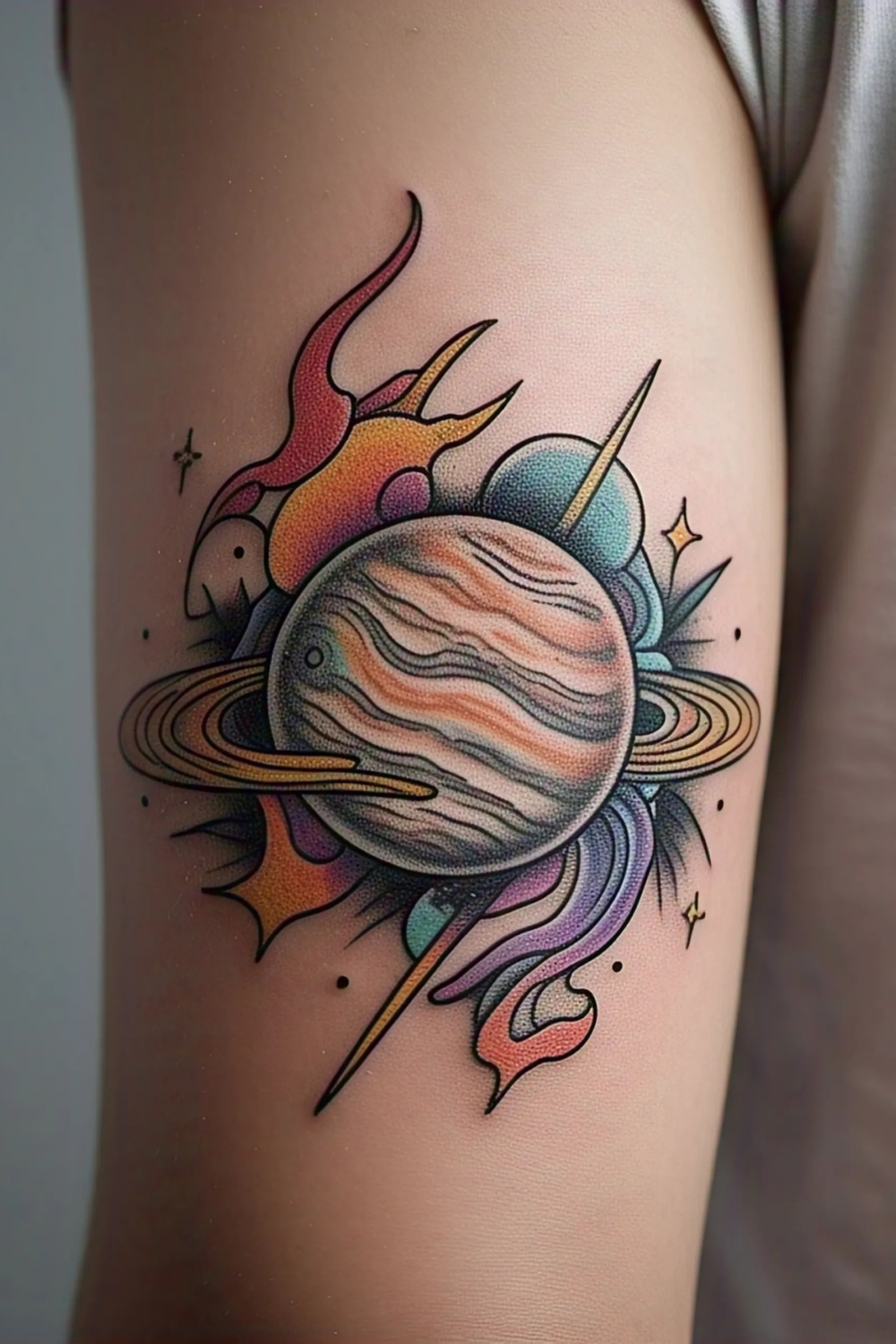 Jupiter Lightning Tattoo