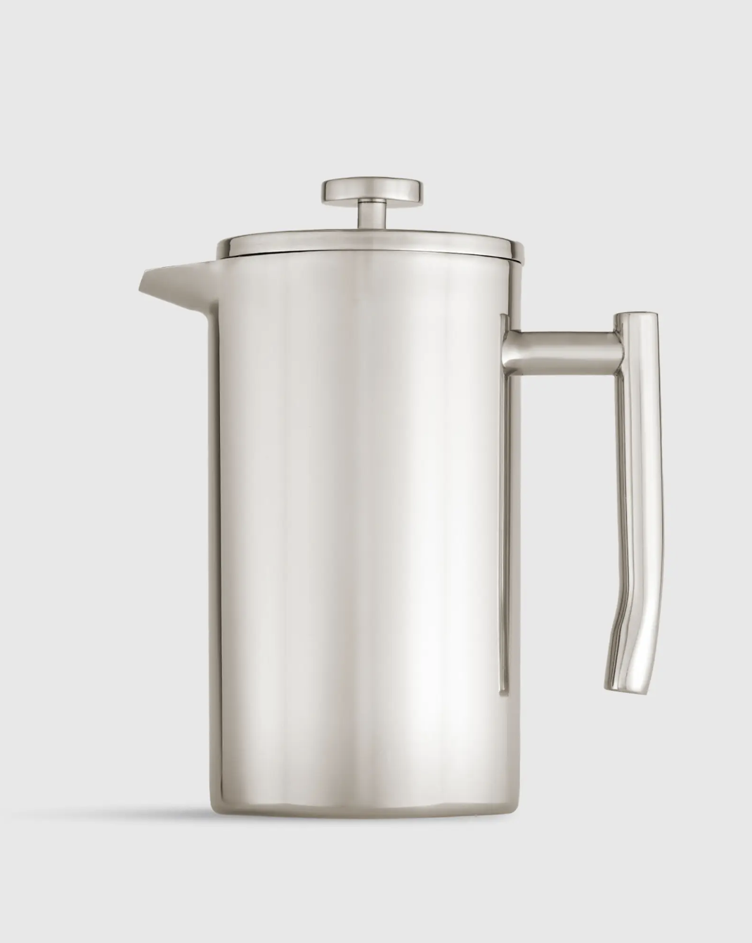 Quince stainless steel French press: lead-free, vacuum-insulated, and durable.