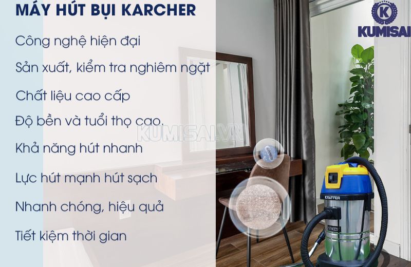 Ưu điểm của máy hút bụi công nghiệp Kraffer