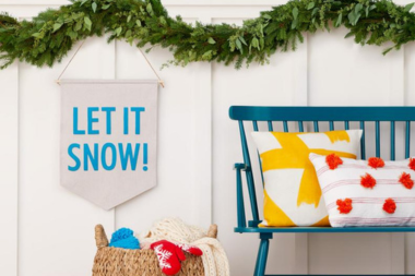 deck the halls diy holiday remodeling projects to prepare for the season winter banner and wooden bench in entryway with garland custom built michigan