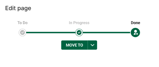 Sample workflow showing Move To step