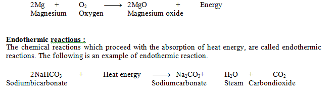 exothermic reaction