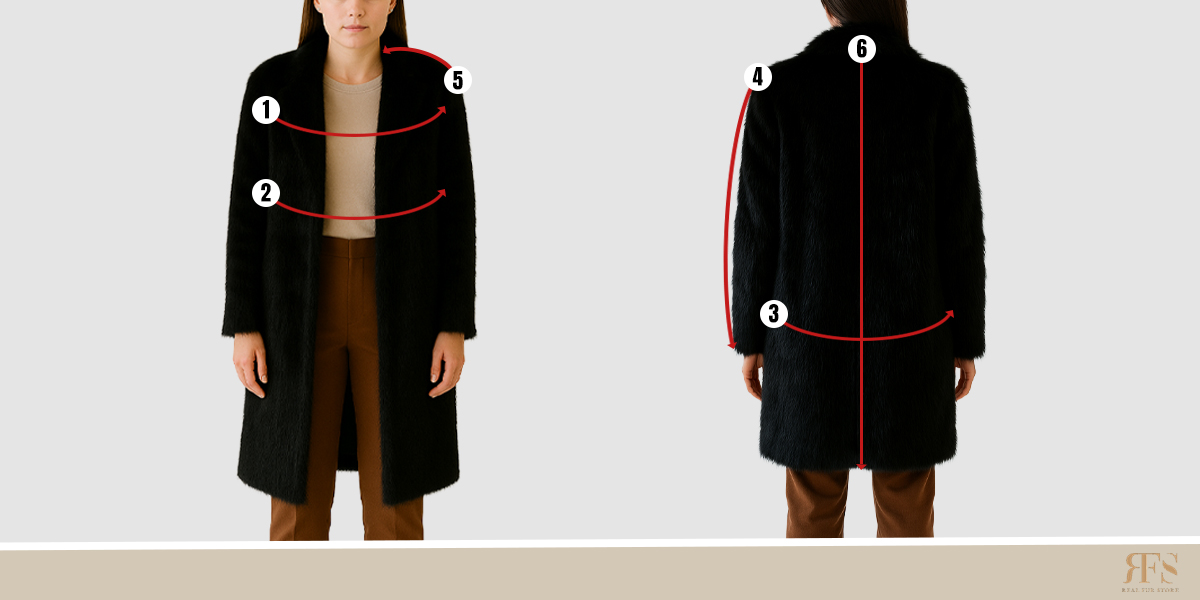 How to Measure Size for Women's Fur Coat