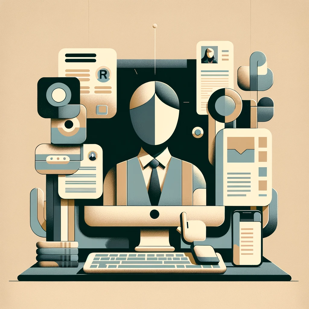 Person working in HR illustration