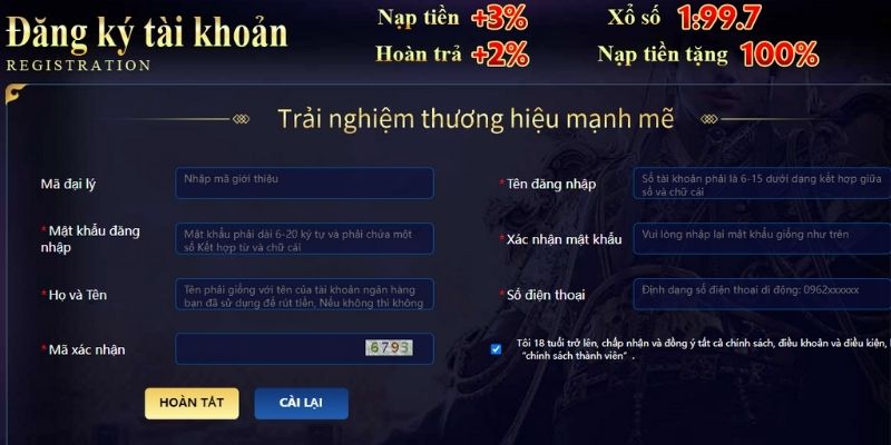 Hướng dẫn người chơi đăng ký tài khoản game tại nhà cái QH88