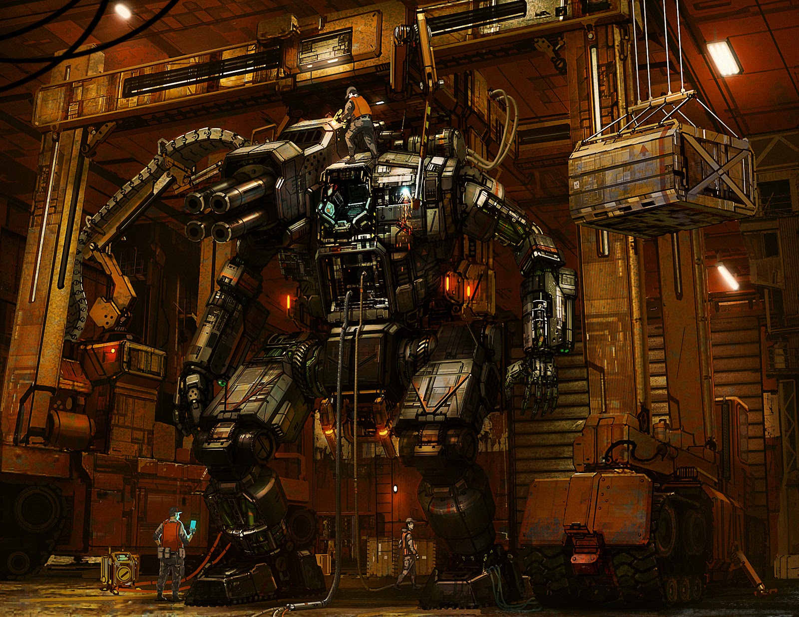 hunchback (battletech) drawn by alexander_iglesias