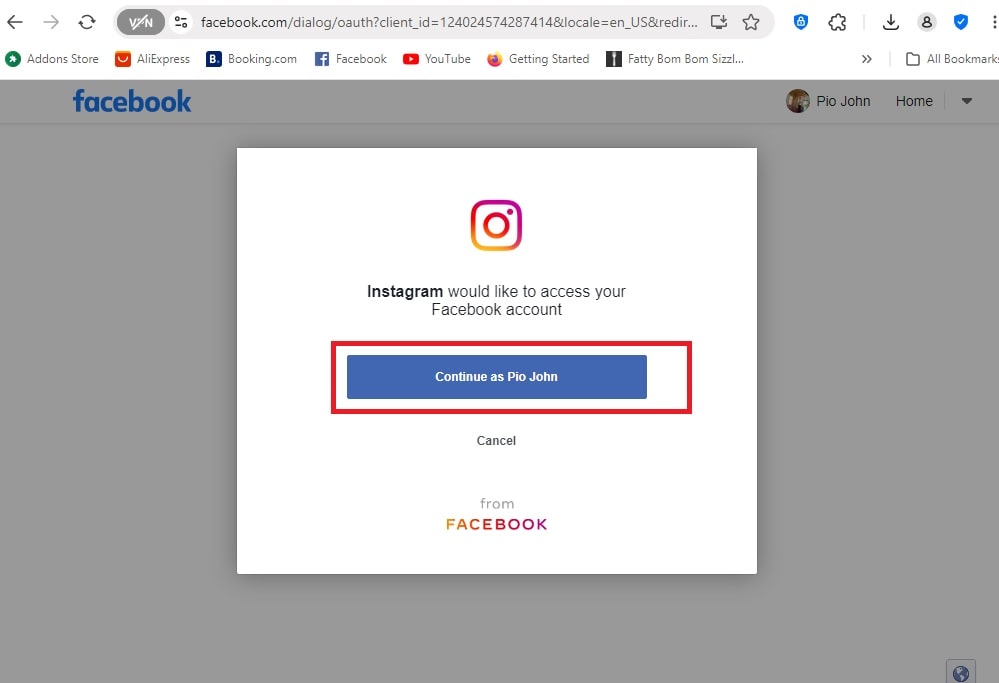 How to delete Instagram Account Without Password - Continue to Facebook