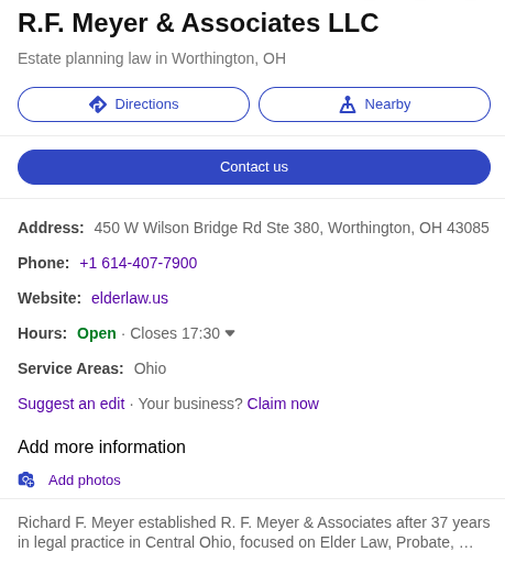 Bing Places profile ranks without keywords due to category choice.