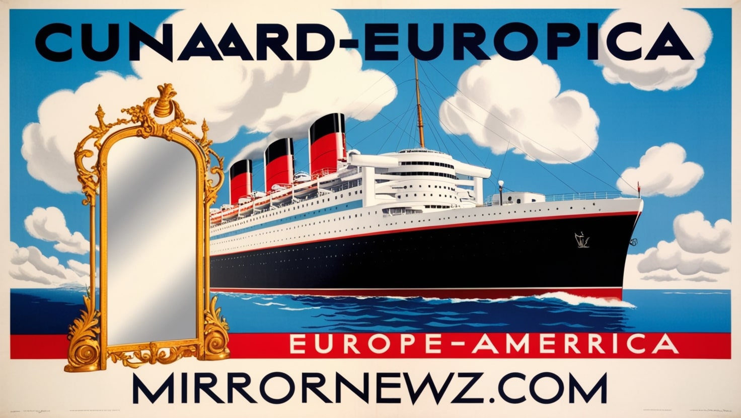 Cunard Europe-America by W.S. Bylitylis