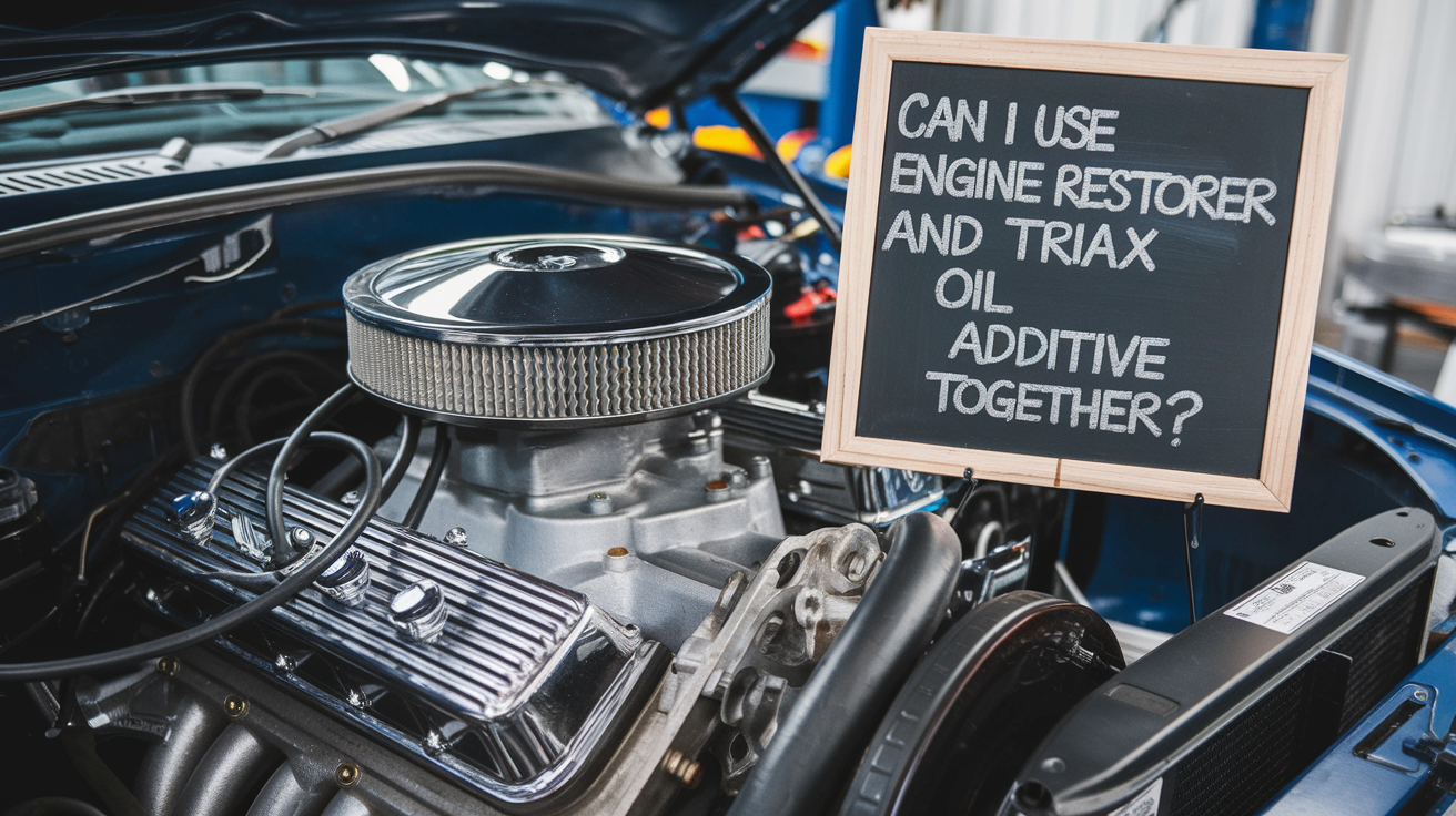 can i used engine restorer and triax oil additive together