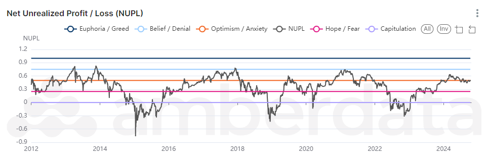 Amberdata API AmberLens net unrealized profit / loss NUPL