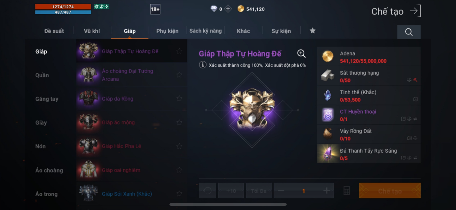 Các Loại Vũ Khí Và Trang Bị Tốt Nhất Trong Lineage2M